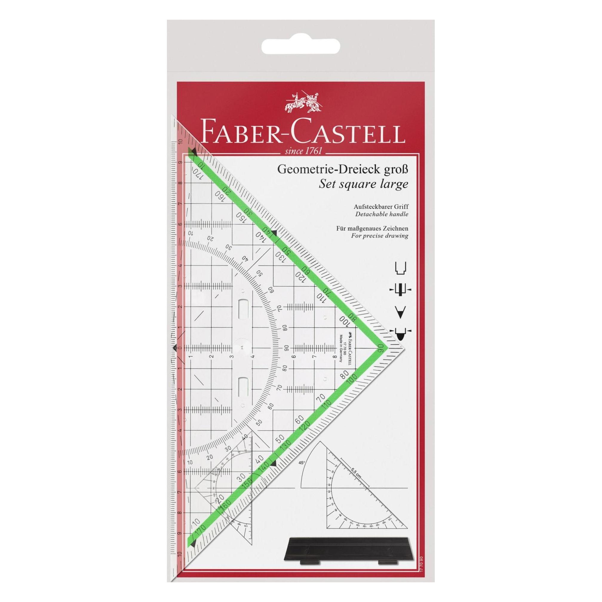 Faber-Castell Geodreieck (20 cm, Kunststoff) (177090)