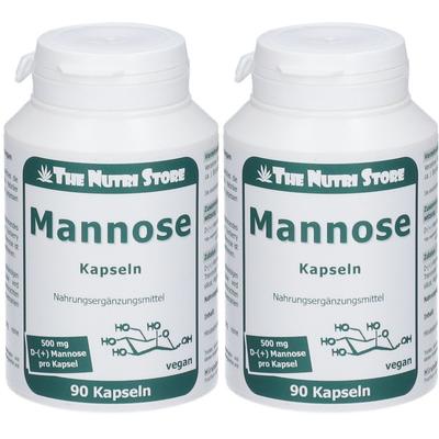 Mannose 500 mg vegetarische Kapseln 2x 2x90 St