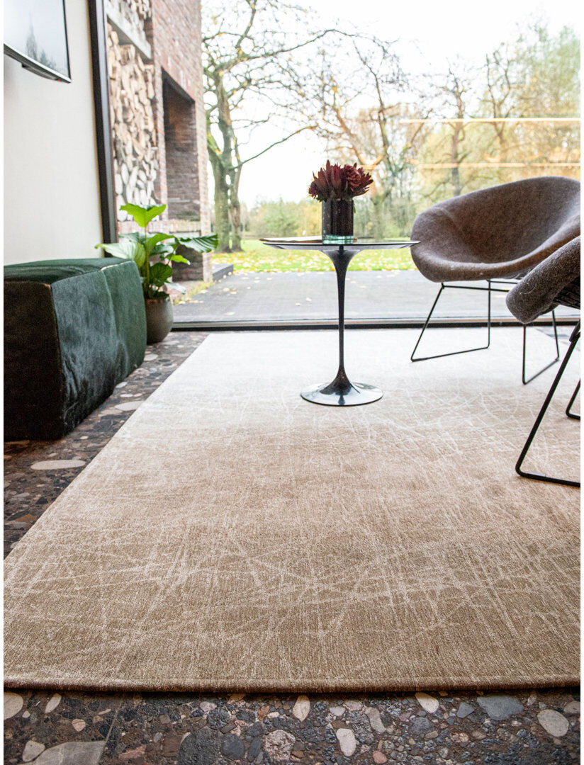 Louis de Poortere Abstract Area Rug Beige Rectangle 170 x 240cm