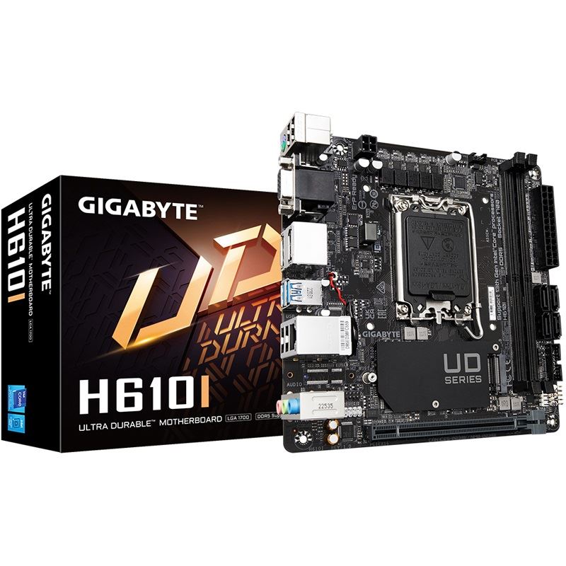 Gigabyte H610I Intel H610 So.1700 DDR5 Mini-ITX Retail