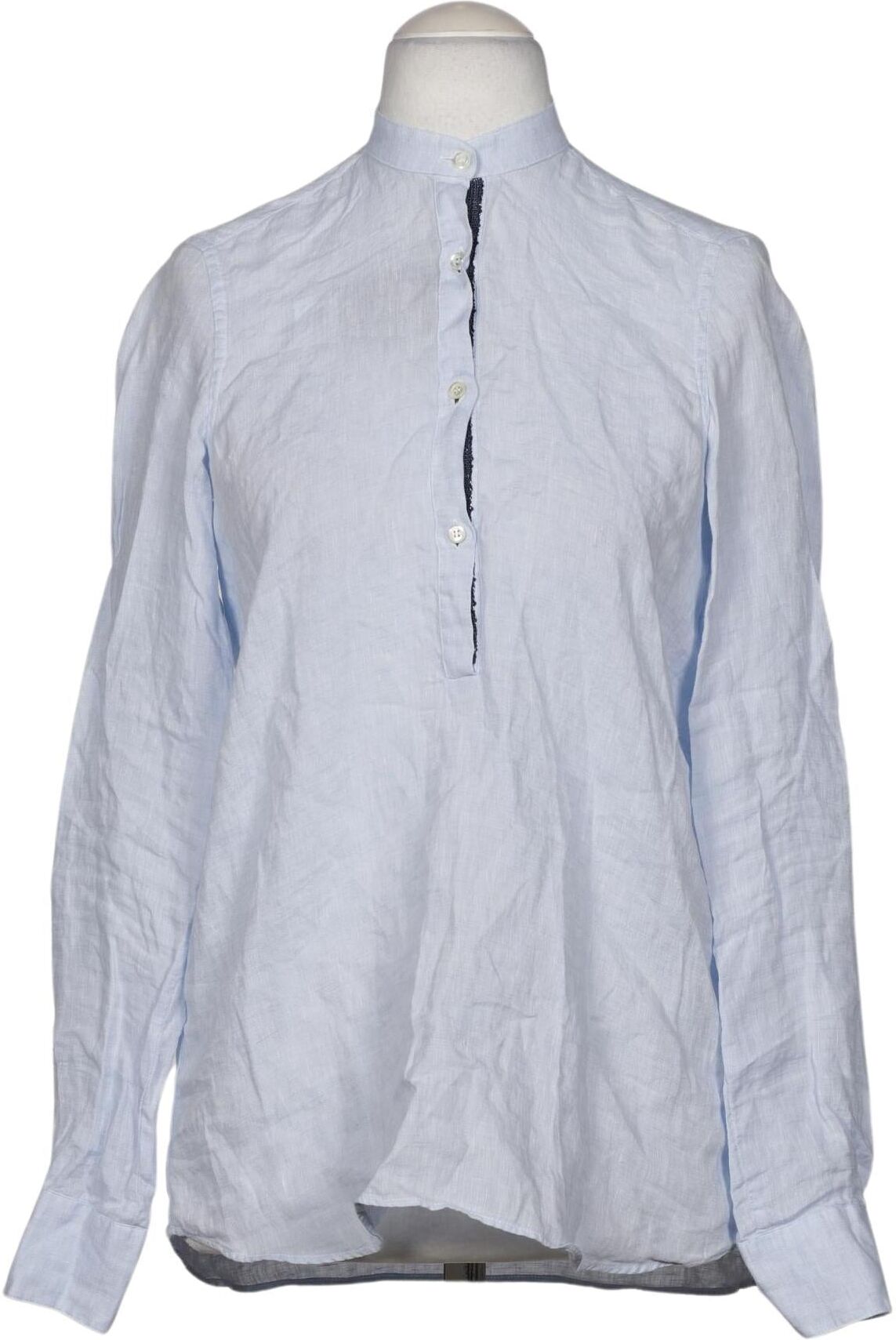 Aglini Damen Bluse, Hellblau, Gr. EU 34 (IT 40), Leinen - Second Hand