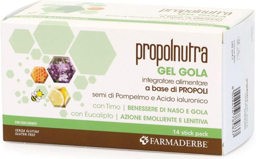 FARMADERBE Srl PROPOLNUTRA GEL GOLA 14STICK