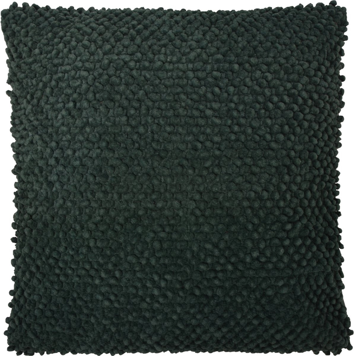 Kussen met jumbo dots in pine green, 45 x 45 cm
