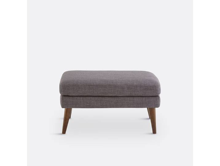 LA REDOUTE Pouf polyester, Séméon Gris Anthracite