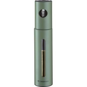 Zassenhaus Ölsprüher OLEON, grün, aus Glas und Edelstahl, für Speiseöl und Essig, mit Sichtfenster, 100 ml