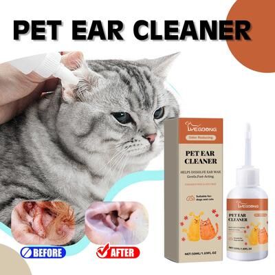 Happy Pet Pantry Pet Ear Cleaning Drops For Dogs & Cats Ear Wax Remover & Ear Infection Care Solution Pet Ear Cleaning Drops For Dogs & Cats Ear Wax Remover & Ear Infection Care Solution
