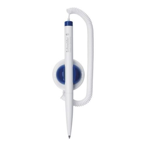 Schneider Kugelschreiber Klick-Fix-Pen weiß Schreibfarbe blau, 1 St.