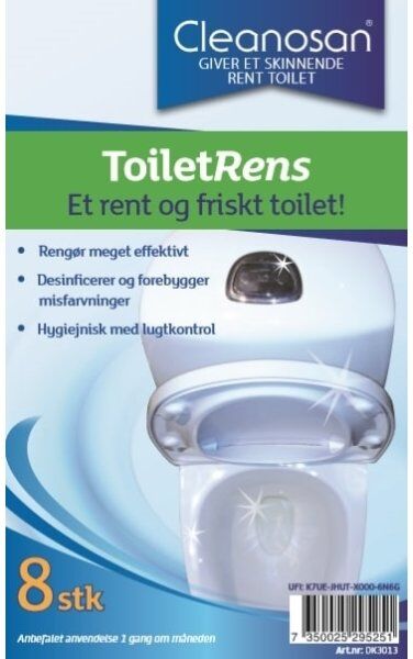 Cleanosan Rengøringstabs   Toiletrens   8 Tabs