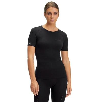 T-Shirt FALKE "Impulse Running", Damen, Gr. 2, schwarz (3000), Shirts T-Shirt