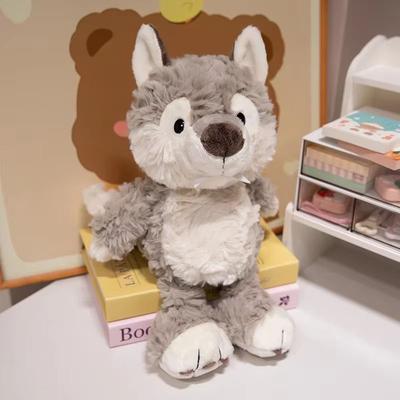 Inspire Curations Cute Cartoon Black Gorilla Plush Toy, Soft Stuffed Animal Gift For Kids wolf 13.8 In
