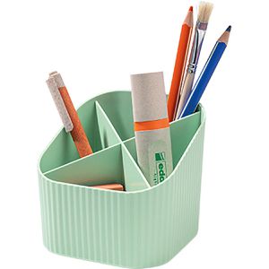 Han Stiftehalter 17238-805, Re-X-LOOP, Recycling-Kunststoff, 4 Fächer, pastellgrün