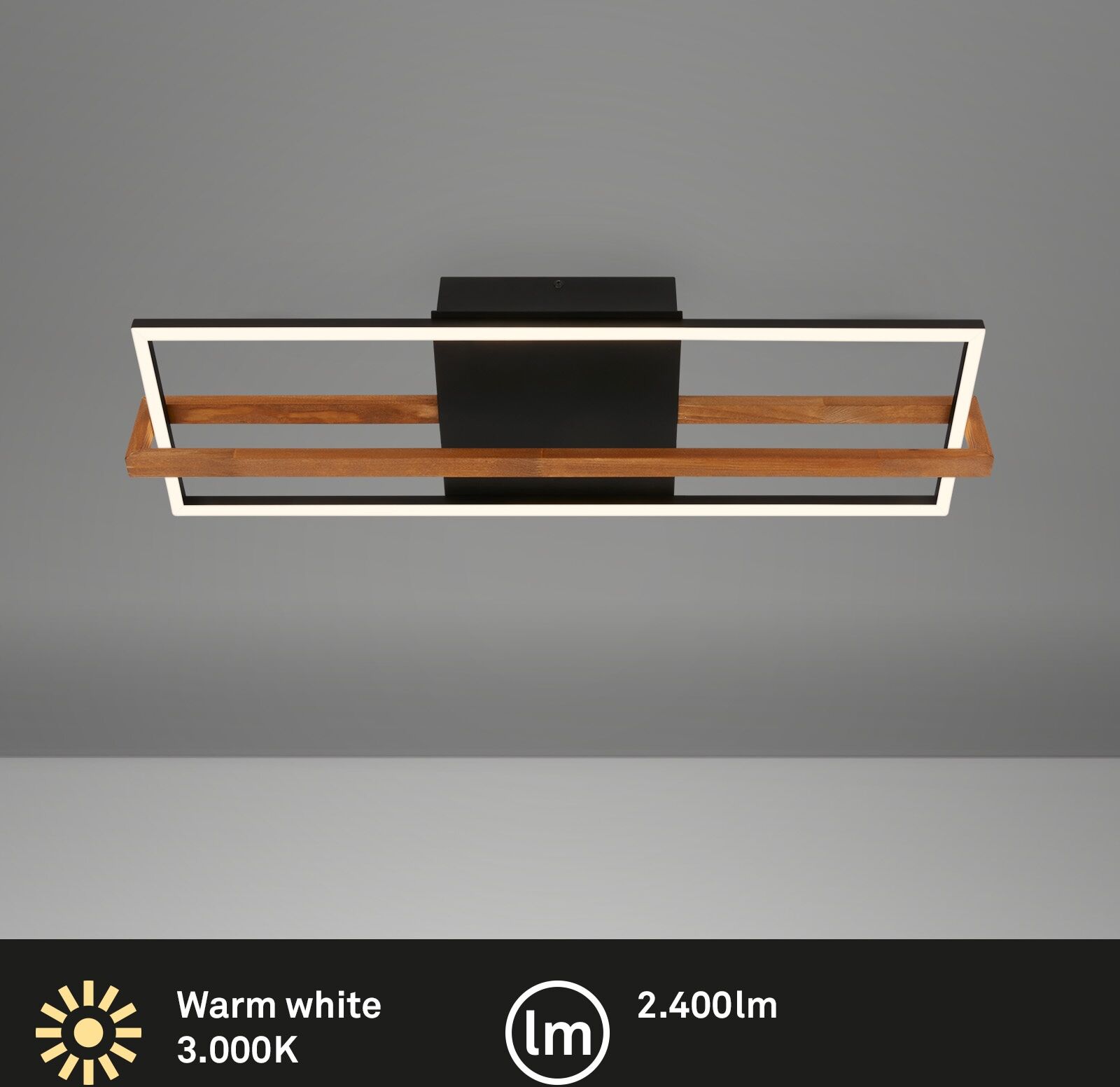 BRILONER LEUCHTEN Deckenleuchte "Deckenleuchte NESTED", braun, Leuchten, Deckenleuchte