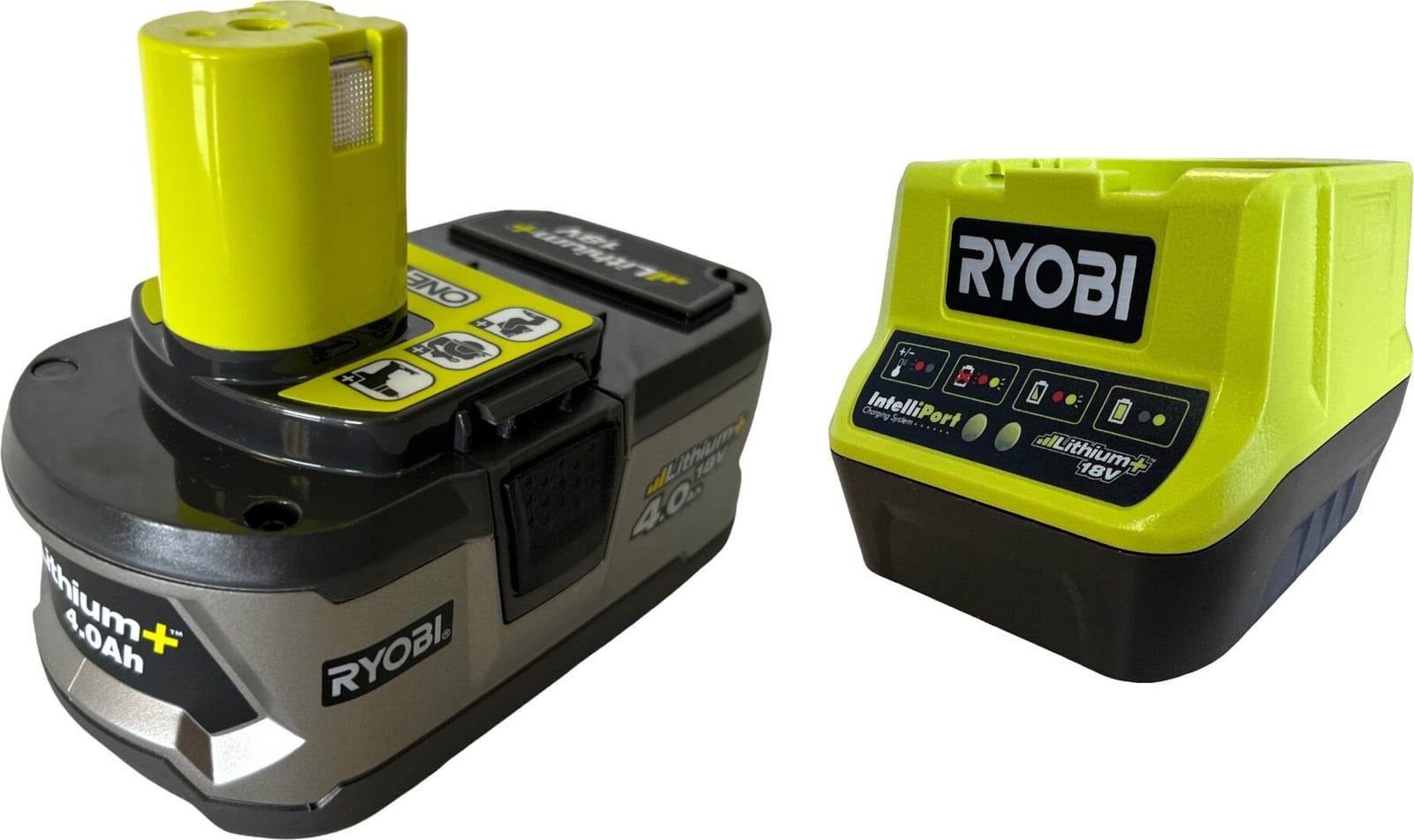 Ryobi Accupack RC18120-140: 18V One+ Lithium-ion Accu 4 Ah met Snellader