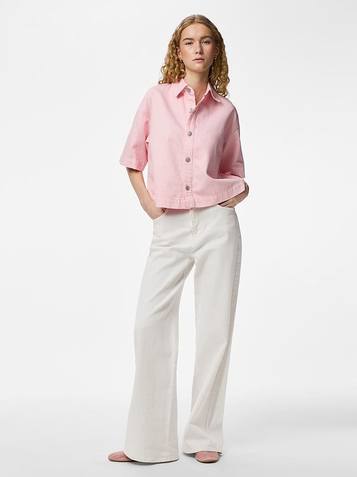 Pieces Jeansbluse "Pcsky" in Rosa - S