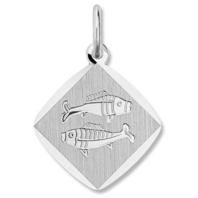 Sternzeichenanhänger ONE ELEMENT "Sternzeichen Anhänger aus 925 Silber", silber, Schmuckanhänger, Damen, Fische im Setmit Halskette, Steinbock, Silber 925 (Sterlingsilber), Symbol mit Herz – ein feines Geschenk für viele Anlässe