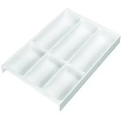 Werkstarck Besteckeinsatz MONO für Herdschubkasten BLUM LEGRABOX/TANDEMBOX N, Besteckkasten, Weiss