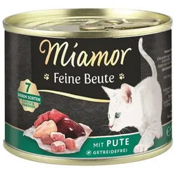 Miamor Feine Beute Pute | 12x 185g getreidefreies Katzennassfutter