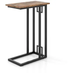 Helloshop26 - Kompakter C-förmiger Beistelltisch 48 x 26 x 66 cm vielseitig einsetzbar für Wohn- oder Schlafzimmer moderner Stil 20_0013868