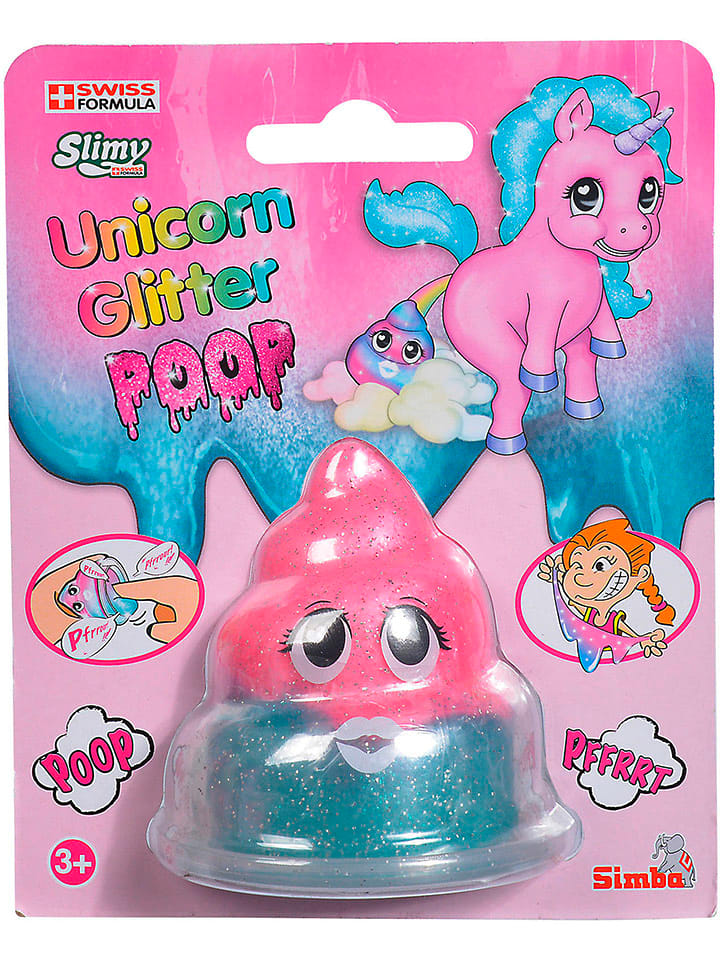 Simba Spielfigur "Puuupsi Poop Einhorn" in Grau/ Pink/ Türkis - ab 3 Jahren - onesize