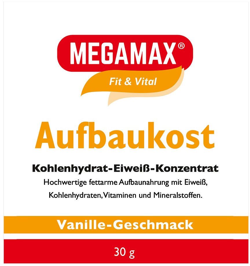 Megamax Aufbaukost Vanille Pulver