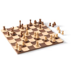 Umbra Brettspiel 377601-656, Wobble Schach Set, ab 8 Jahre, 2 Spieler