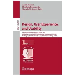 Design, User Experience, and Usability, Fachbücher von Aaron Marcus, Elizabeth Rosenzweig, Marcelo M Soares