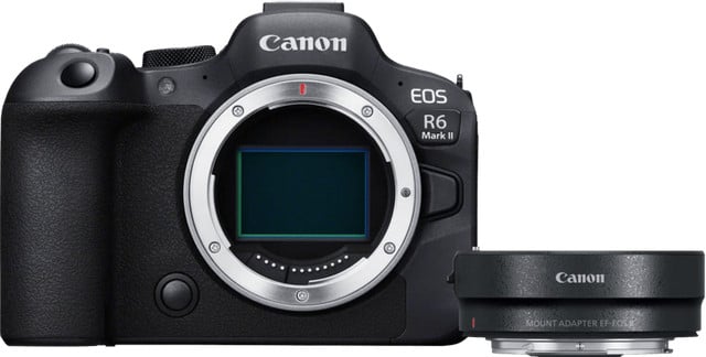 Canon EOS R6 Mark II Mirrorless Camera met EF-EOS R Adapter