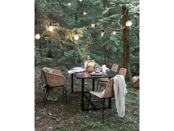 Light String Lights Lichterkette Schwarz - House Doctor - Terrasse - Glas