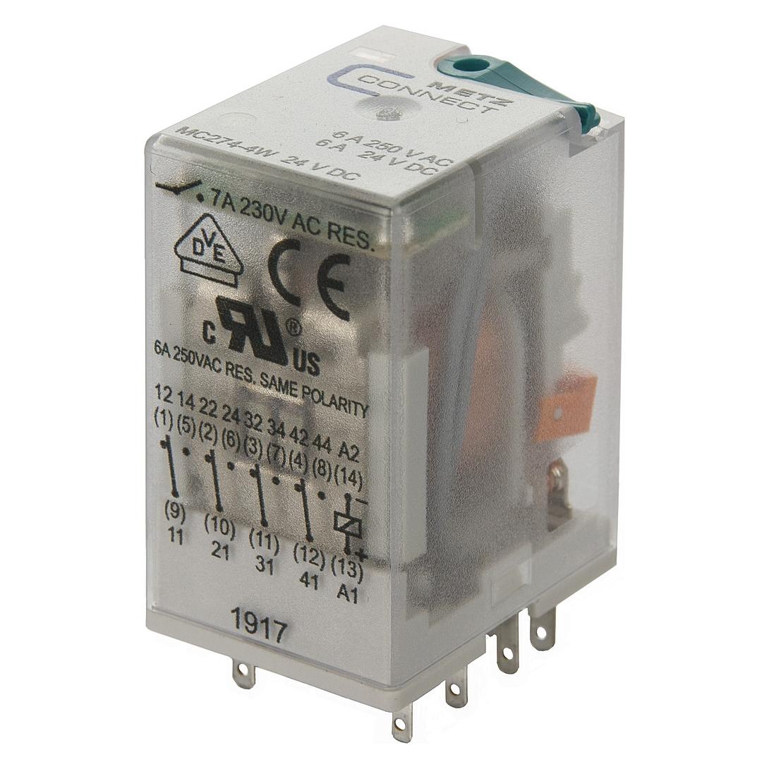 Metz Connect NETCOM Industrierelais 4W,24VDC,7A 110017-25.14.07 (110017251407)