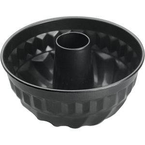 Metaltex Backform Superior 220639038, Bundform, aus Stahl, Ø 22 cm, schwarz, antihaftbeschichtet, Gugelhupfform