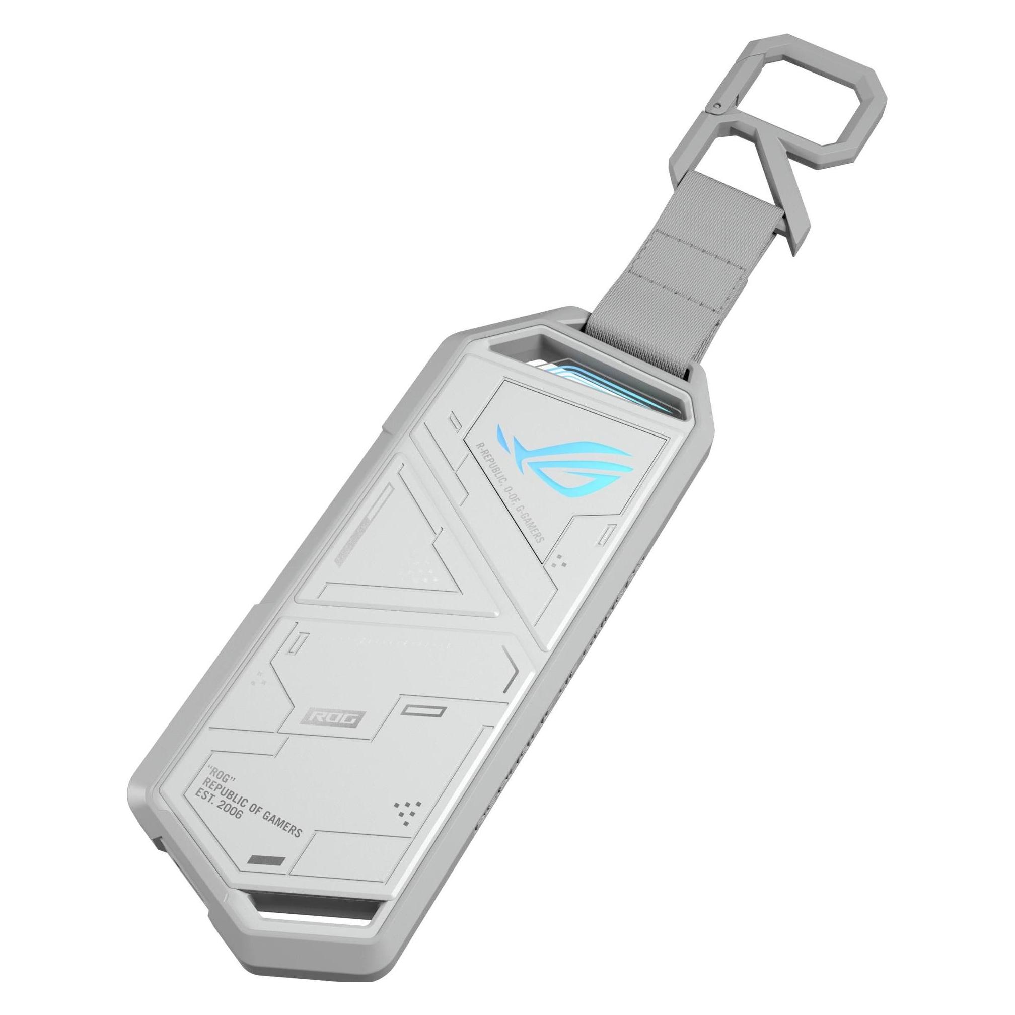 ASUS Geh USB ROG Strix Arion White M2 SSD Gehäuse mit Aura (M.2) (90DD02H1-B09000)