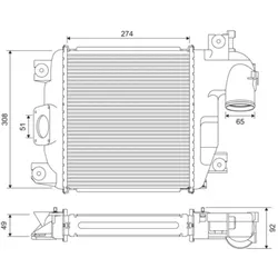 Ladeluftkühler VALEO 818321