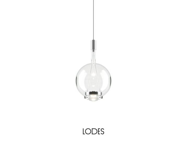 Lodes Pendelleuchte Sky-Fall Round, rund, aus geblasenem Glas -