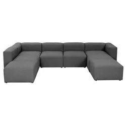 Max Winzer Wohnlandschaft  Lena ¦ schwarz ¦ Maße (cm): B: 350 H: 73