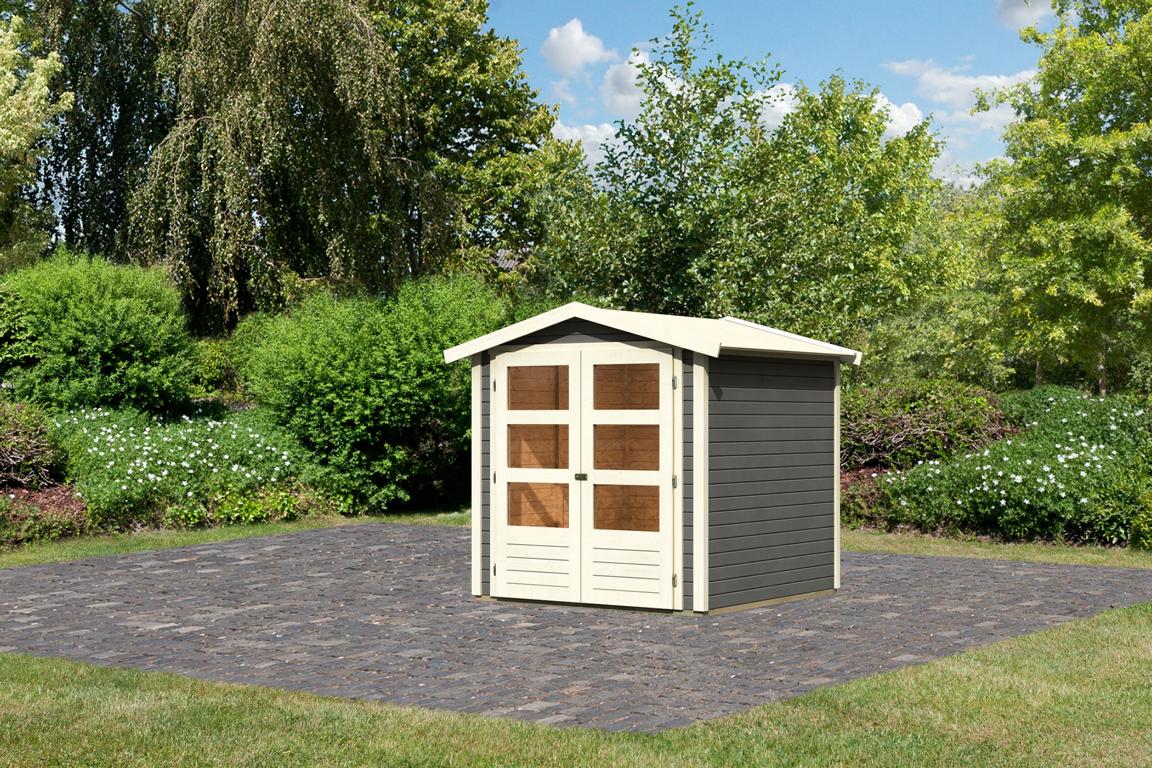 KARIBUHOLZT SH Amberg 2 terra 186x186x201 cm 16905571