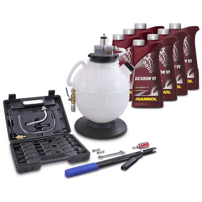 Enva Getriebeöl-Befüllgerät mit 13 Adaptern + 7 L Dexron VI [Hersteller-Nr. 40668279]