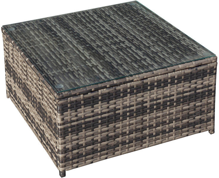 17 Stories Square 65cm L Outdoor Coffee Table Brown