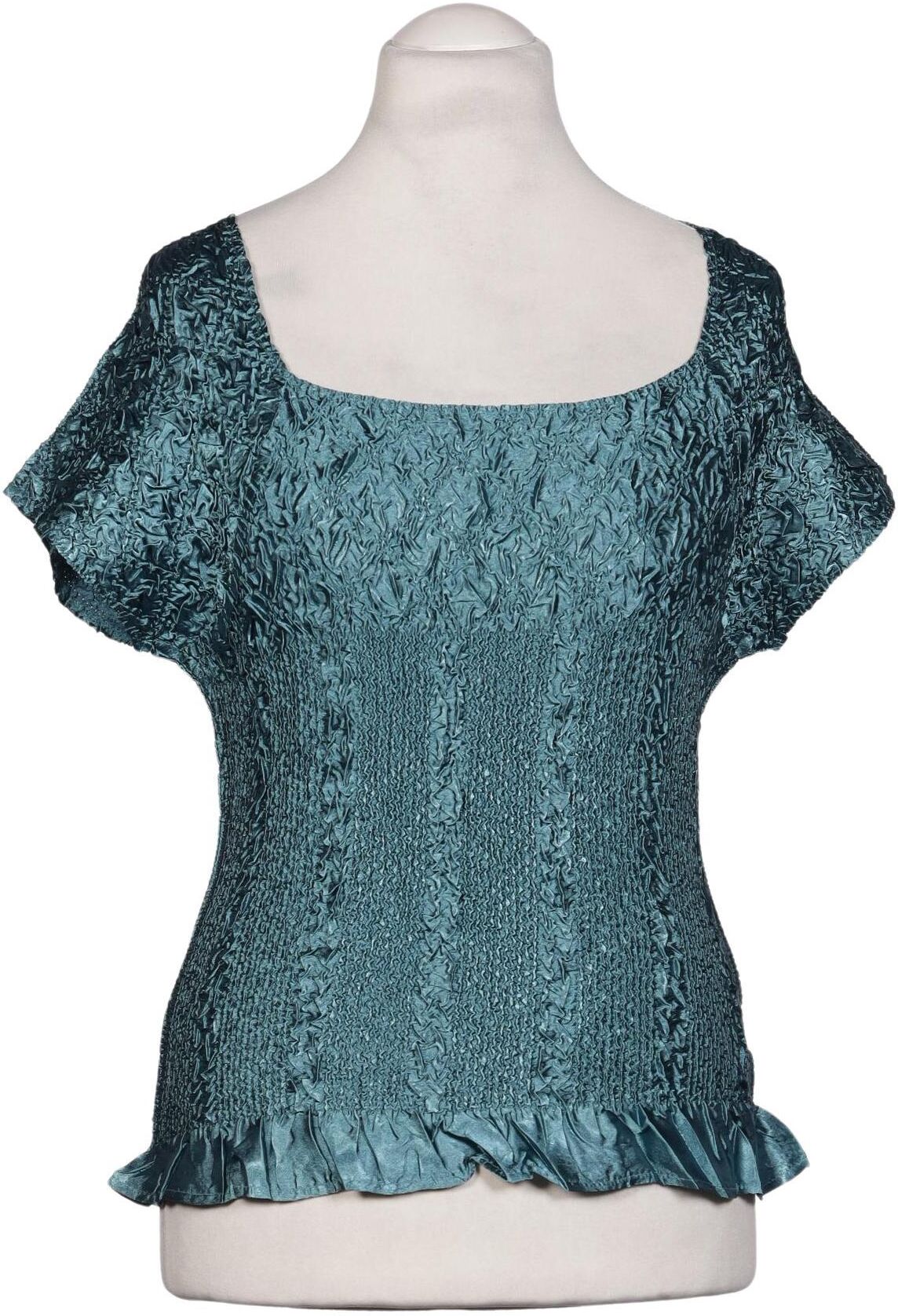 Kriss Trading Sweden Damen Bluse, Türkis, Gr. M, Synthetik - Second Hand