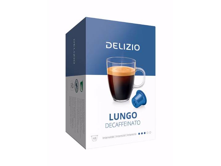 DELIZIO Decaffeinato 48 Stück Kaffeeportionen – Delizio Kapseln