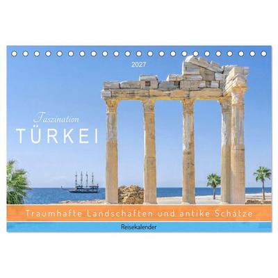 Faszination Türkei. Traumhafte Landschaften und antike Schätze. Reisekalender (Tischkalender 2027 DIN A5 quer), CALVENDO Monatskalender