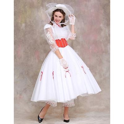 Mary Poppins Kleid Cosplay Kostüm Kostüme for Damen Erwachsene Maskerade Party