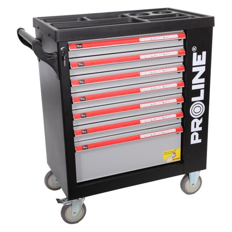 Proline Werkzeugwagen Pro-Line 2 Böden, 7 Schubladen (33127) (2x) (33127)
