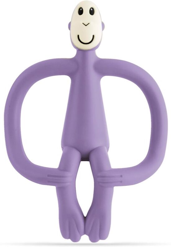 Matchstick Monkey Teething Toy and Gel Applicator jouet de dentition avec brosse 2 en 1 Purple 1 pcs
