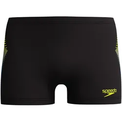 Speedo Panel Badeshorts Herren 7172 - black/hyper yellow M