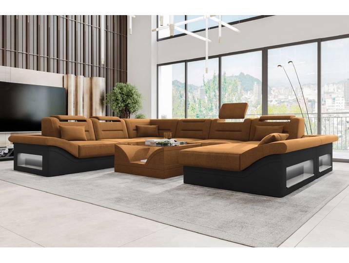 XXL Wohnlandschaft Enzo Stoffsofa