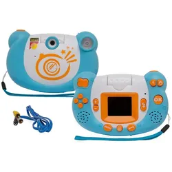 Idena Kids Cam blau, Digitalkamera mit drehbarer Linse