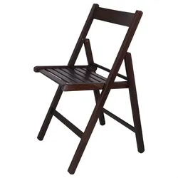 WellHome - Stuhl BAS aus Buchenholz, Wenge-Finish 43x47x79 cm