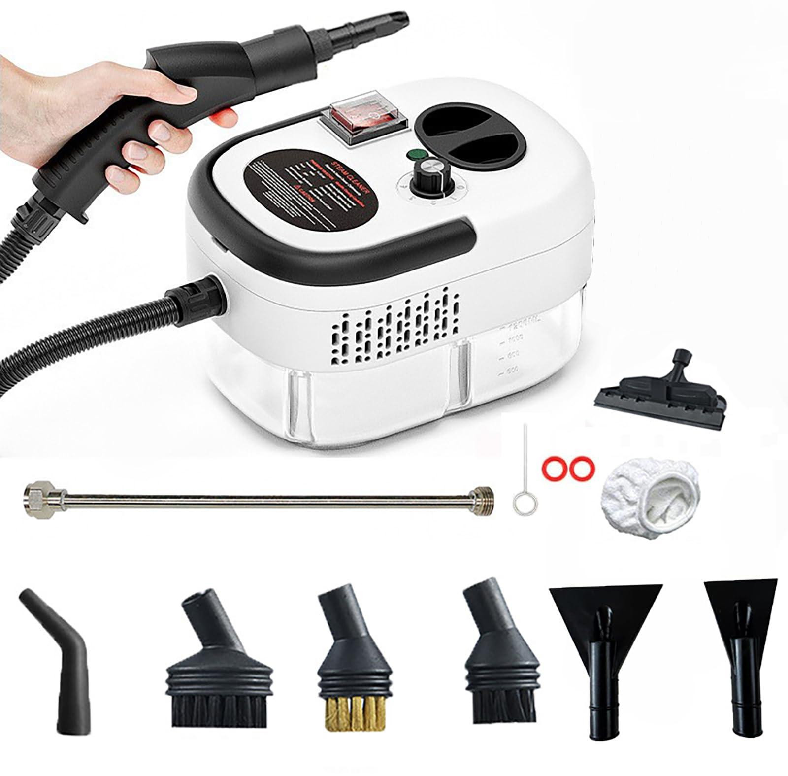 Selius Handstoomreiniger 2500 W met 1,2 liter watertank en 9 accessoires