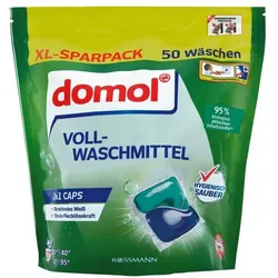 domol Vollwaschmittel Caps »2in1« 50 Stück blau