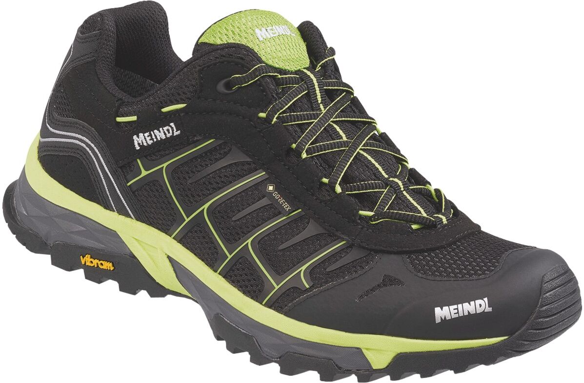 Wanderschuh MEINDL "Meindl Finale GORE-TEX", Herren, Gr. 41, schwarz, Mesh, Veloursleder, unifarben, Schuhe Wanderschuh, GORE-TEX – Winddicht, wasserdicht und atmungsaktiv schwarz 41